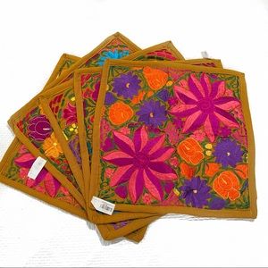 Brand New Hand Embroidered Decorative Throw Pillow Case